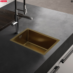 Chiuvetă de bucătărie Melana Profline 5138 Satin-Gold D5138HG (grosimea oțelului - 1.2мм)  - imagine 2