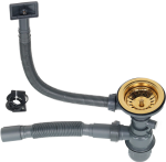 Chiuvetă de bucătărie Melana Profline 6045 Satin-Gold D6045HG (grosimea oțelului - 3mm)  - imagine 2