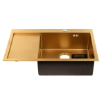 Chiuvetă de bucătărie Melana Profline Gold Dreaptă D7851HG-R (grosimea oțelului - 3mm) 
