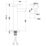 Смеситель для раковины Melana F610102 — изображение 3