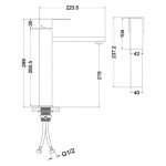 Смеситель для раковины Melana F610202 — изображение 3