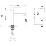 Смеситель для раковины Melana F610301 — изображение 3