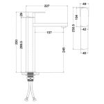 Смеситель для раковины Melana F610302 — изображение 3